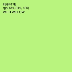 #B8F47E - Wild Willow Color Image